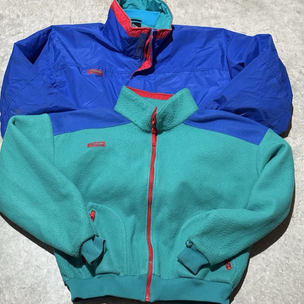 Columbia Jacket Men XL Bugaboo Interchange 3 in 1 Fleece Liner Layers Ski 90s